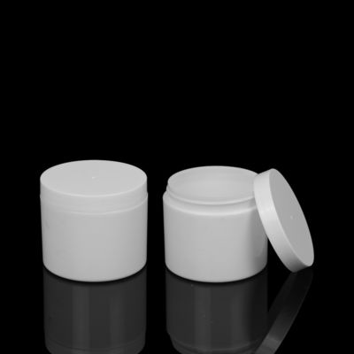 Double Wall PP Cream Jar 50g 100g 150g Guci Kosmetik Biodegradable Putih Mewah ODM