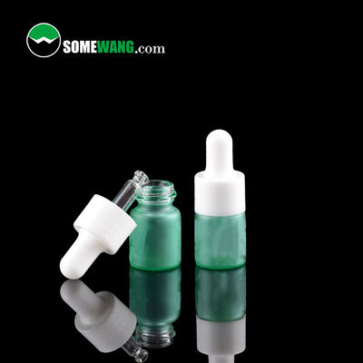 Botol Serum Botol Kaca Minyak Esensial Plastik PET Dengan Bagian Dalam Kaca Penetes