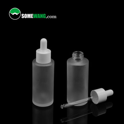 40ml Penetes Kaca Wadah Minyak Esensial Matte Black Botol Minyak Esensial ISO9001