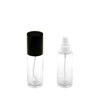 Botol Pet Datar Silinder 106mm Tutup Besar Botol Plastik Transparan 100ml