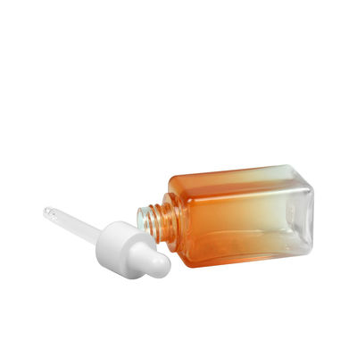 50ML Gradient PETG Botol Kosmetik Persegi 20/410 Kemasan Botol Minyak Esensial