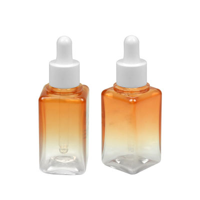 50ML Gradient PETG Botol Kosmetik Persegi 20/410 Kemasan Botol Minyak Esensial