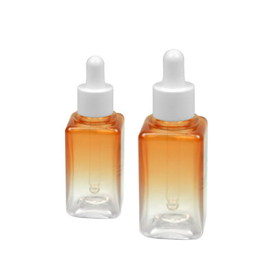 50ML Gradient PETG Botol Kosmetik Persegi 20/410 Kemasan Botol Minyak Esensial