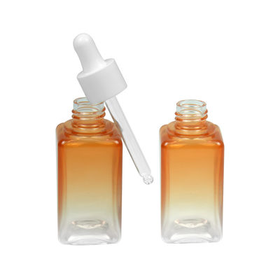 50ML Gradient PETG Botol Kosmetik Persegi 20/410 Kemasan Botol Minyak Esensial