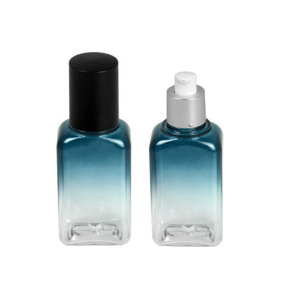 60ml 100ml 120ml Botol Plastik Kosong Persegi Untuk Botol Lotion Serum Dengan Pompa
