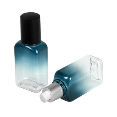60ml 100ml 120ml Botol Plastik Kosong Persegi Untuk Botol Lotion Serum Dengan Pompa
