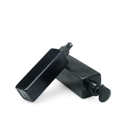 120ml 240ml Botol Kosmetik PET Plastik Kotak Hitam 4oz 6oz