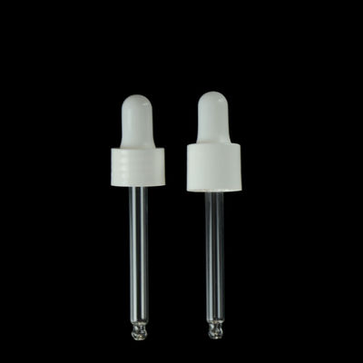 20/410 Dispensing Plastic Bottle Cap Nitrile Dropper White Dropper Caps Untuk Minyak Atsiri