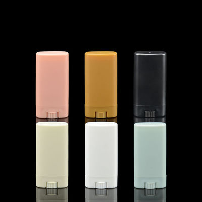 ODM 15ml Deodorant Stick Oval Botol Kosmetik 15g Gel Kosong Oval Datar Untuk Gel