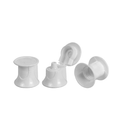 Kosmetik Plastik UV Coating Flip Top Cap 7.8mm Kemasan Tutup Botol Plastik