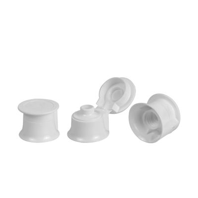 Kosmetik Plastik UV Coating Flip Top Cap 7.8mm Kemasan Tutup Botol Plastik