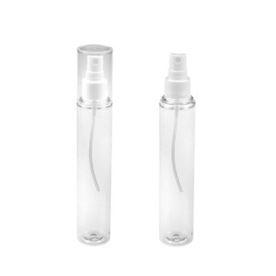 Botol Pet Datar Silinder 106mm Tutup Besar Botol Plastik Transparan 100ml