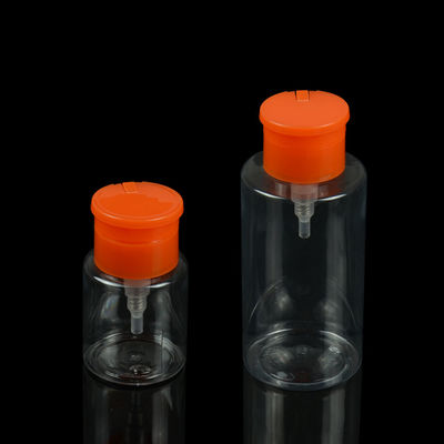 3.3oz 100ml PET Botol Kosmetik Botol Penghilang Cat Kuku Dengan Pompa Penghilang Cat