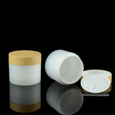 10g 20g 30g PP Cream Jar Kemasan OEM Eye Cream Tutup Wadah Kosmetik Bambu