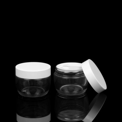 Heavy Wall 30ml 50ml PET Plastik Perawatan Kulit Kemasan Jar Krim Kosong