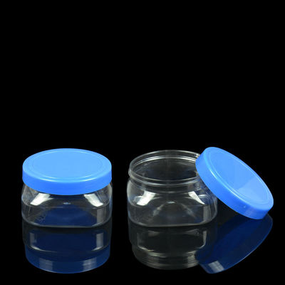 Elektroplating 100ml 500ml PET Jar Kemasan PET Square Jars Deodoran Wadah Kosong