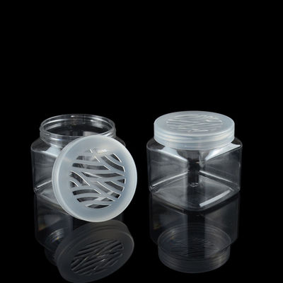 Elektroplating 100ml 500ml PET Jar Kemasan PET Square Jars Deodoran Wadah Kosong