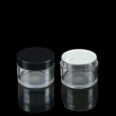55mm 100ml PETG Jar Kosmetik Krim Jar Kemasan Pelabelan