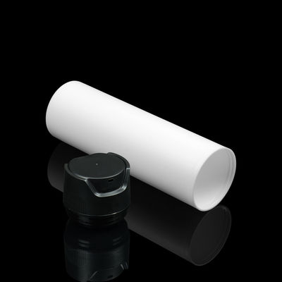 Face Cream Clear Cylinder Round Botol Pengap Dengan Aluminium Finish Treatment Pump