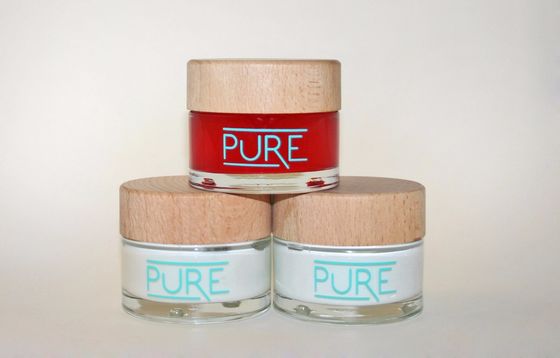 Disesuaikan 30ml 50ml PETG Kosmetik Krim Jar Kosong Dengan Tutup Disadur