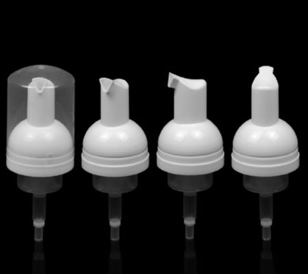 42mm 43mm PP Plastik Busa Sabun Pompa Dispenser Sabun Berbusa Putih Untuk Pembersih Wajah