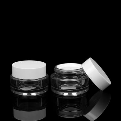 50ml PETG Heavy Wall Cream Jars Kemasan Kosmetik Lotion Jars With Lids