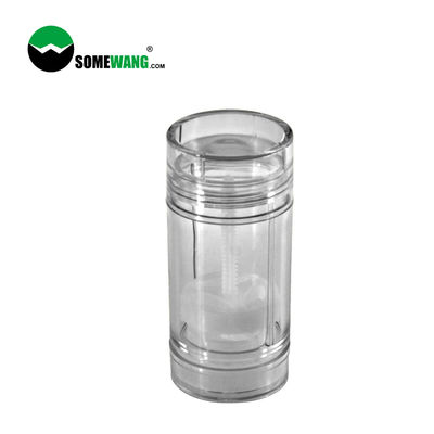 ODM OEM 65ml Deodorant Stick Cylindrical Clear AS Bottle 65g Untuk Pengharum Tubuh