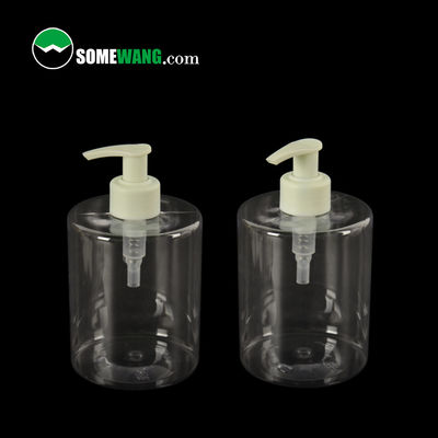 24/410 PET Botol Bahu Datar Botol Lotion Kosmetik 200ml