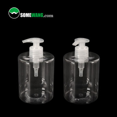 24/410 PET Botol Bahu Datar Botol Lotion Kosmetik 200ml