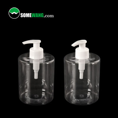 24/410 PET Botol Bahu Datar Botol Lotion Kosmetik 200ml