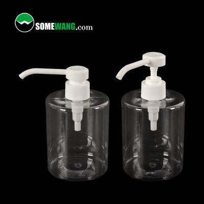 24/410 PET Botol Bahu Datar Botol Lotion Kosmetik 200ml