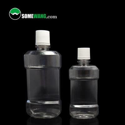 100ml / 250ml / 500ml Botol PET Kosmetik Botol Obat Kumur Disesuaikan