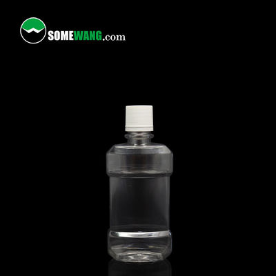 100ml / 250ml / 500ml Botol PET Kosmetik Botol Obat Kumur Disesuaikan