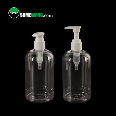 100ml / 200ml / 500ml Shampoo Shower Botol Plastik PET Dengan Pump Sprayer Kemasan Kosmetik
