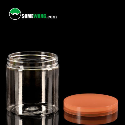 250ml Guci Bening Plastik Permukaan Halus Kosmetik Guci Plastik Food Grade