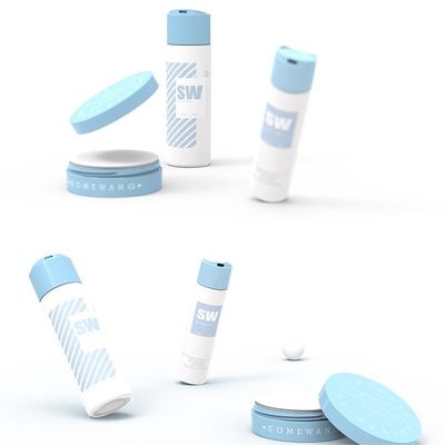 Botol Losion Kosmetik HDPE 120ml 240ml Dengan Tutup Disk-Top Dinding Ganda
