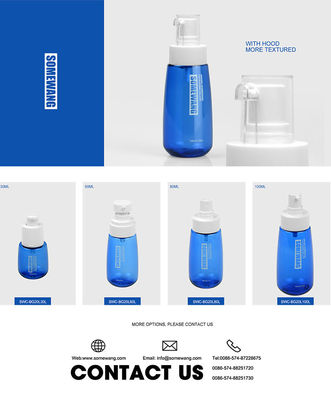 30ml 60ml 80ml 100ml Plastik Kosong PETG Kemasan Kosmetik Set Botol Gel Mandi PETG