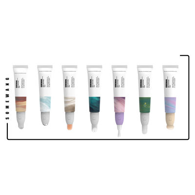 15Ml Tutup Sekrup Kepala Sikat Lip Gloss Tabung Wadah Kemasan Kosmetik Tabung