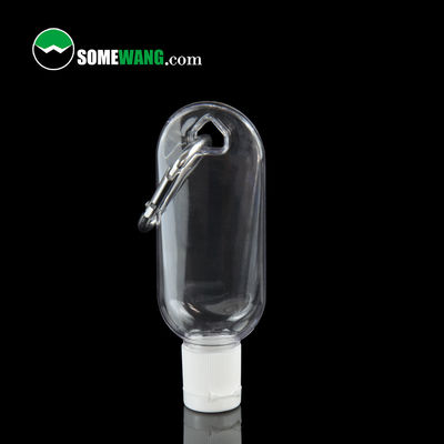 30ml 60ml Set Botol Gel Pembersih Tangan PETG Kustom Dengan Tutup Flip