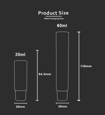 60ml ABL Plastic Tube D28mm Dengan Nosel Tajam Untuk Pasta Gigi Produk Perawatan Pribadi