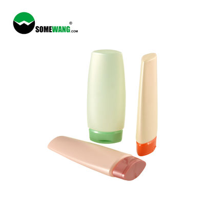 Shampoo Gunakan Botol Plastik PE 200ml Botol Squeeze Datar Disesuaikan Dengan Tutup Flip Top