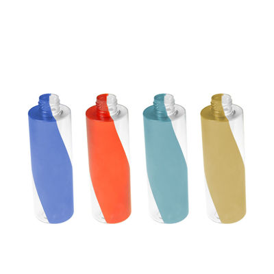 Botol Kosmetik PETG Kosong Warna Ganda Botol Lotion Plastik 200ml
